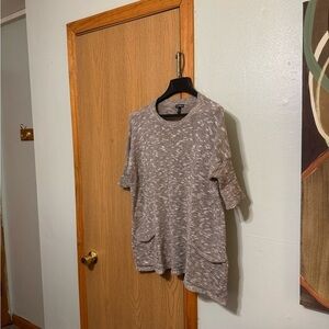 Express Size XS/Small Multi-Color Scoop Neck 3/4 Sleeve Sweater w/Pockets - EUC